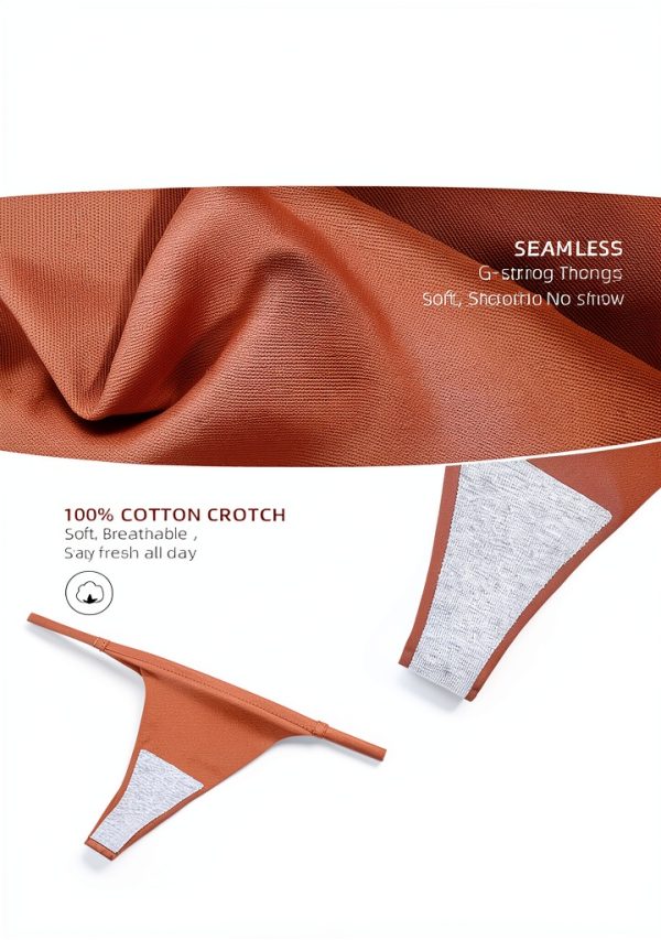 Pavo Womens Seamless Thong Soft G-String Low Rise-2