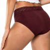 Brand Womens Cotton Lace Panties No Show Underwear-3