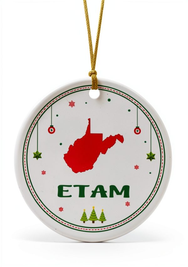 Generic Art Deco Ornament White MDF Plastic Christmas Decor-0