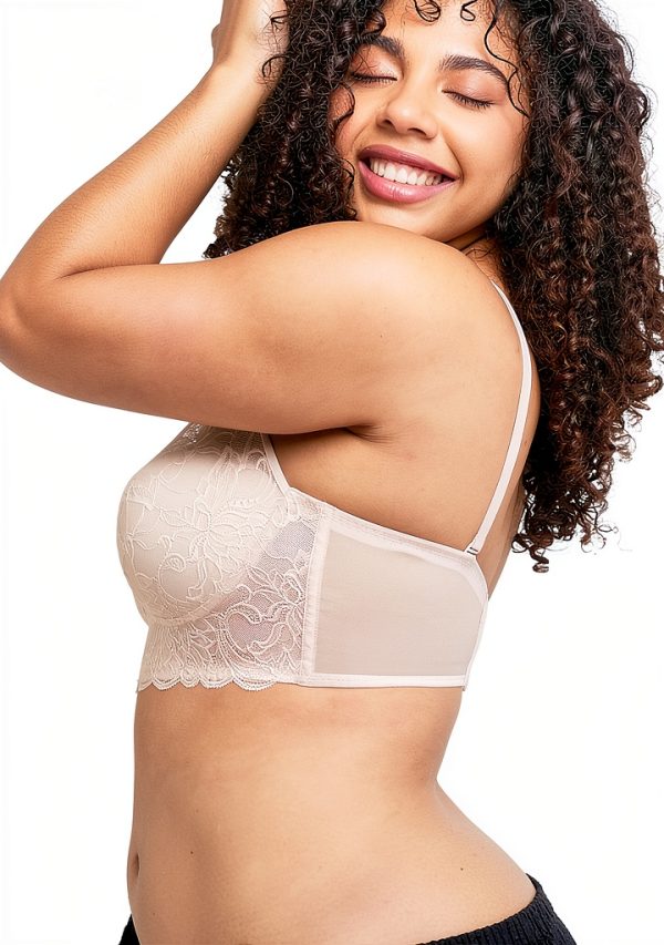 Maidenform Wireless Lace Bras Longline Bralette Women-3