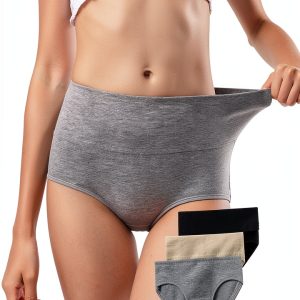 Womens Cotton Briefs High Waist Maternity Postpartum Support-0