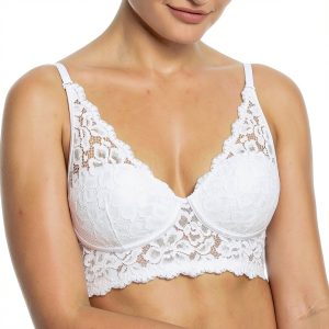 Maidenform Wireless Lace Bralette Longline Comfort Bras-0