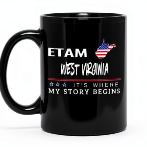 Generic Black Ceramic Love Mug 11 oz Microwave Safe-0