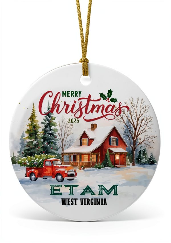 Generic Religious Ornament White Round Art Deco Christmas-0