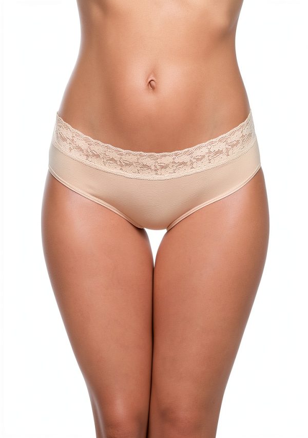 Womens Cotton Lace Panties No Show Lines Comfort Fit-1