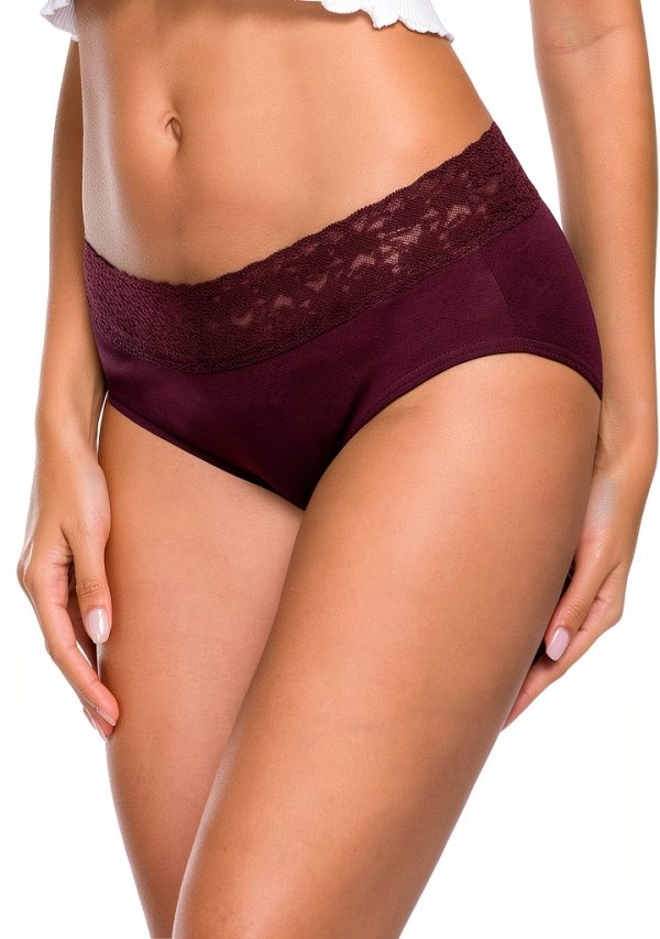 Brand Womens Cotton Lace Panties No Show Underwear-1