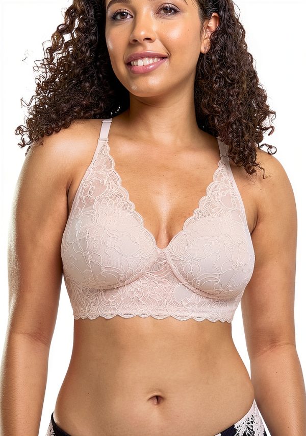 Maidenform Wireless Lace Bras Longline Bralette Women-0