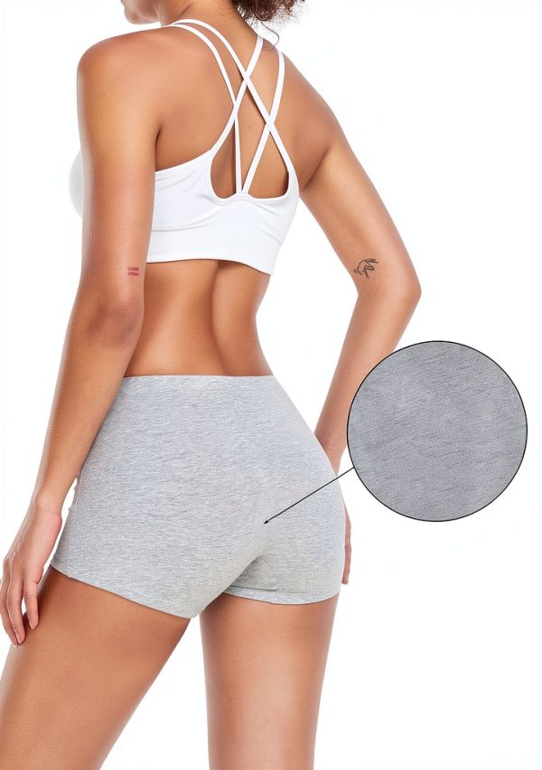 Wirarpa Cotton Boyshorts Womens Underwear Mid High Waist-2