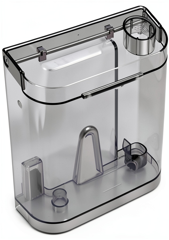 Installing WEIge1992 Water Tank Leak Proof Transparent Coffee Machine on a kitchen counter