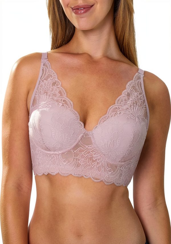 Maidenform Wireless Lace Bras Longline Bralette Women-0