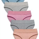 Womens Cotton Lace Panties No Show Underwear Comfort Fit-0