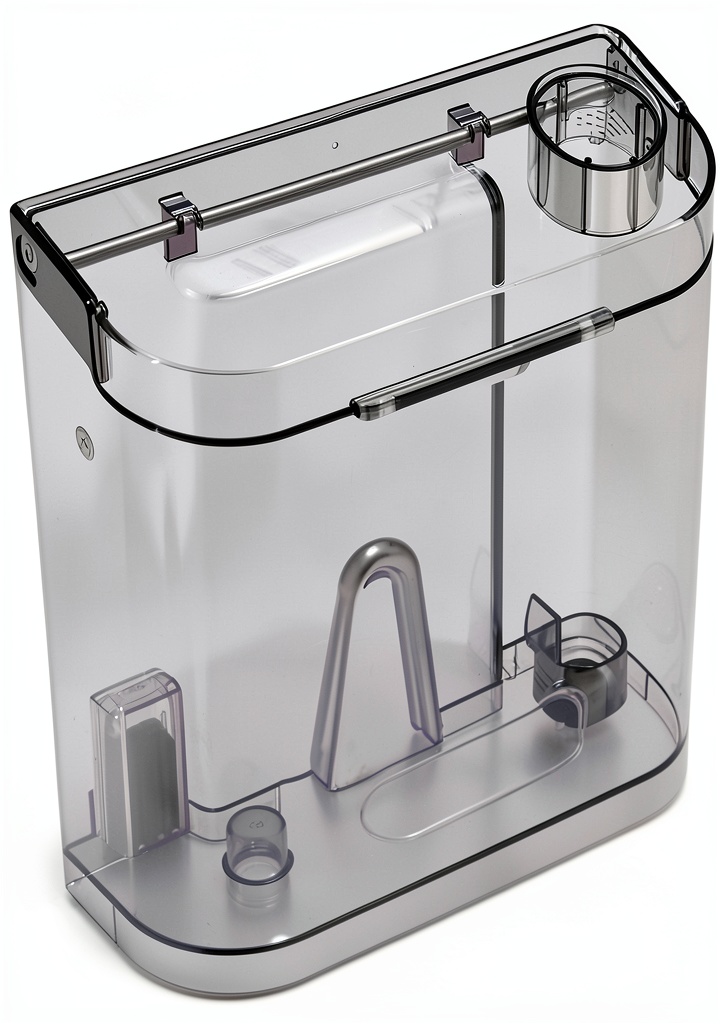 Installing Generic Water Tank for ETAM Series Coffee Machines on a wooden desk