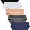 Womens Cotton Lace Panties No Show Lines Comfort Fit-0
